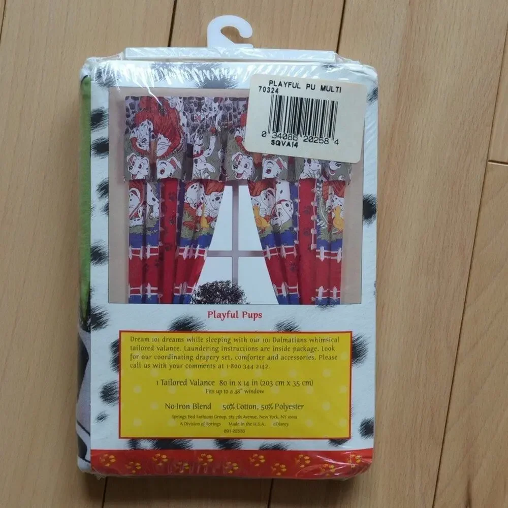 Vintage Disney 101 Dalmatians Tailored Valance